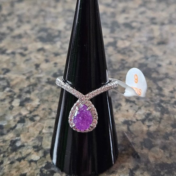 Bomb Party RBP2189 "Girl Boss Unicorn" Lavender Ice Crystal Sz 6 - Picture 1 of 5